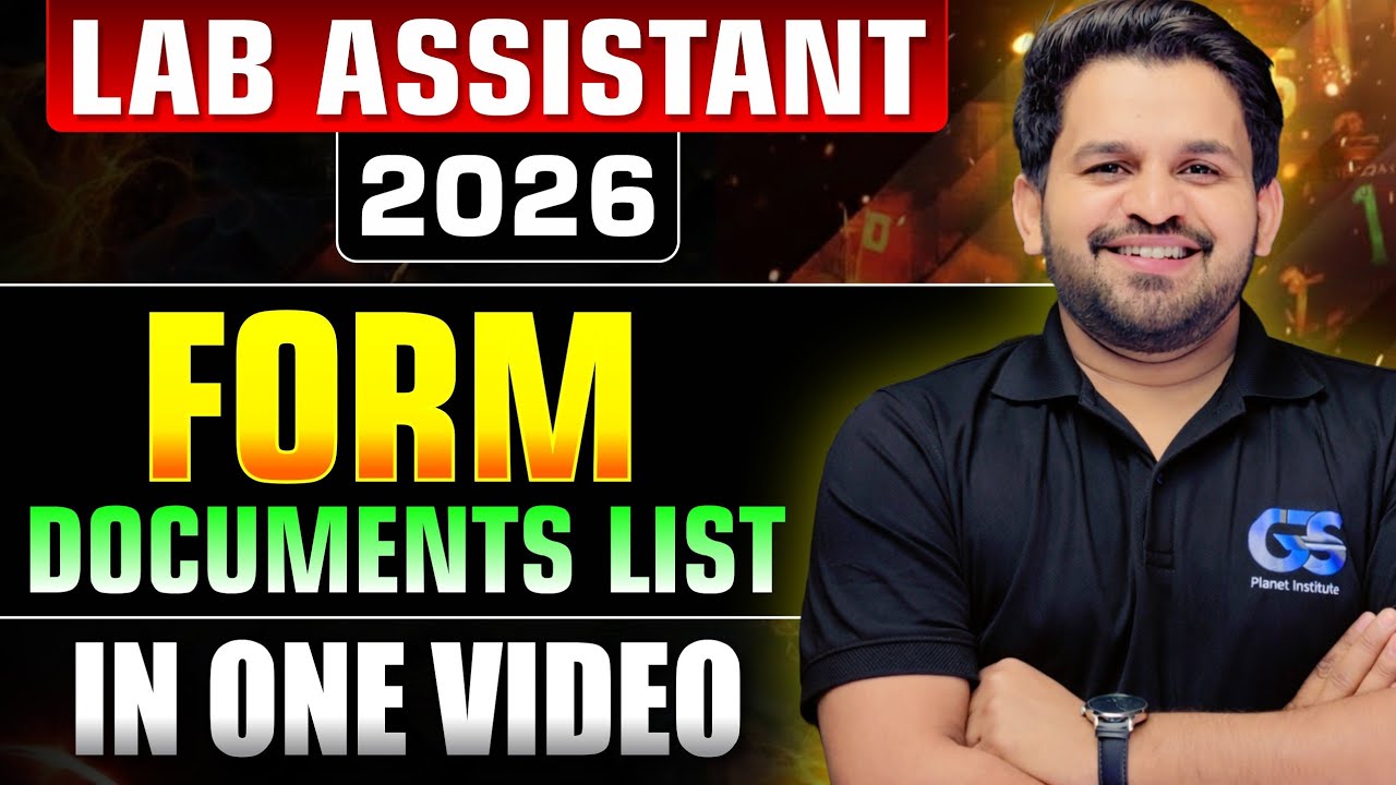 🎯 RSSB Lab Assistant 2026 | Form Update & Document List | Lab Assistant Exam Date | Complete Details