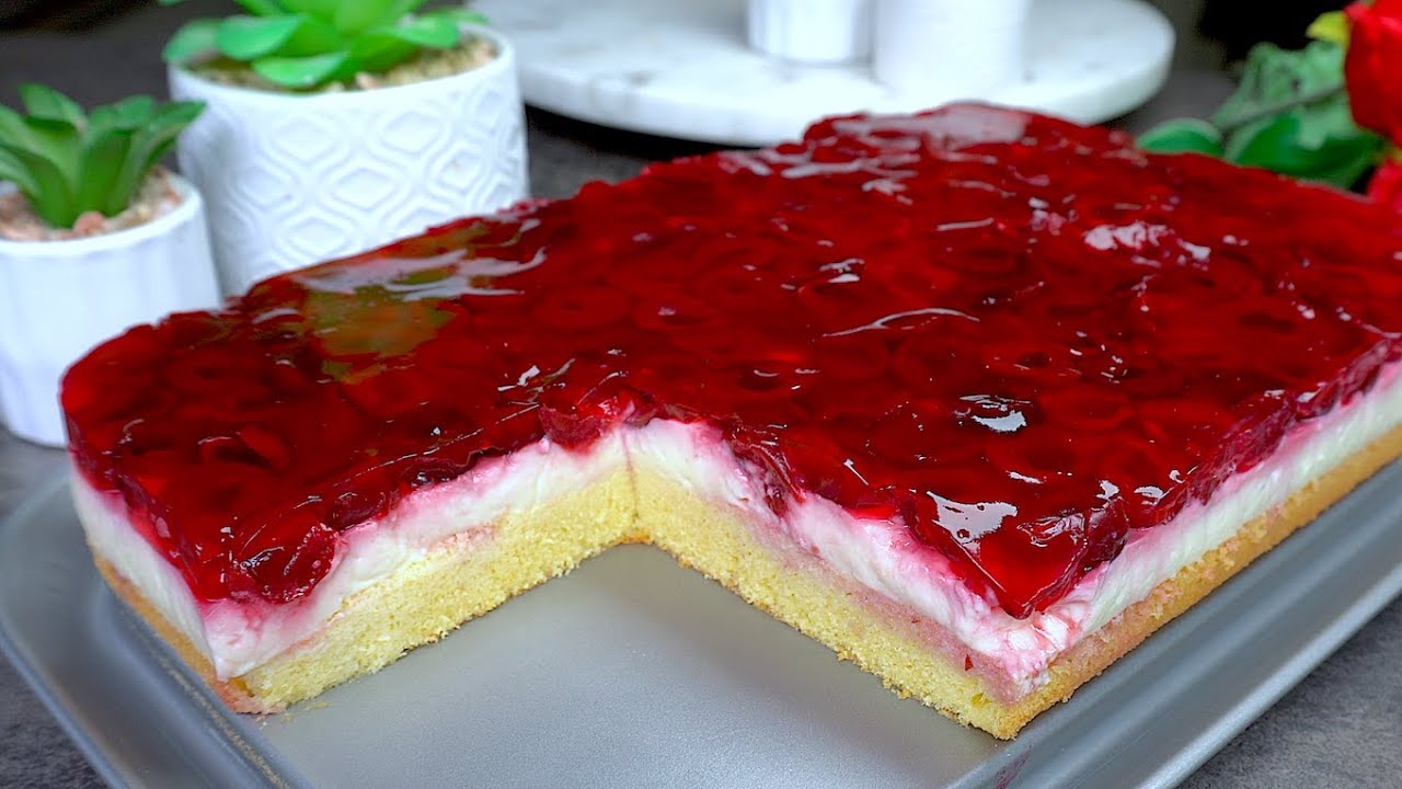 Торт с кремом, который тает во рту! Этот рецепт ищут все! Вкусный