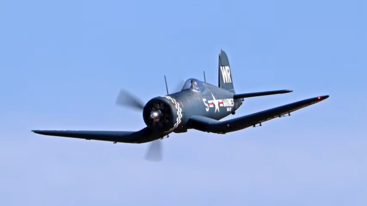 DGflyer's FlightLine RC F4U Corsair Flight at MRCF