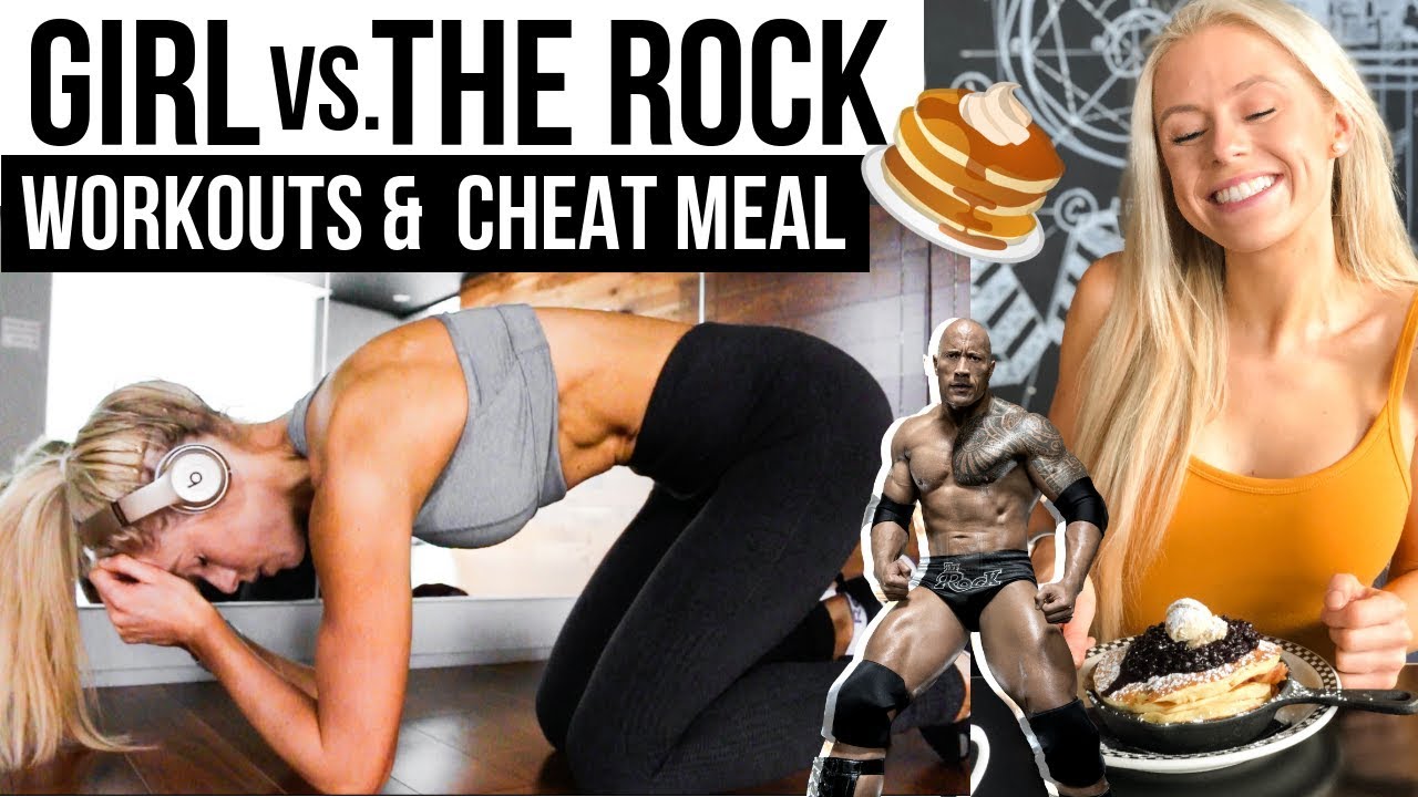 I did The Rocks BRUTAL Workout's & Cheat Meal for a week | Keltie O'Connor