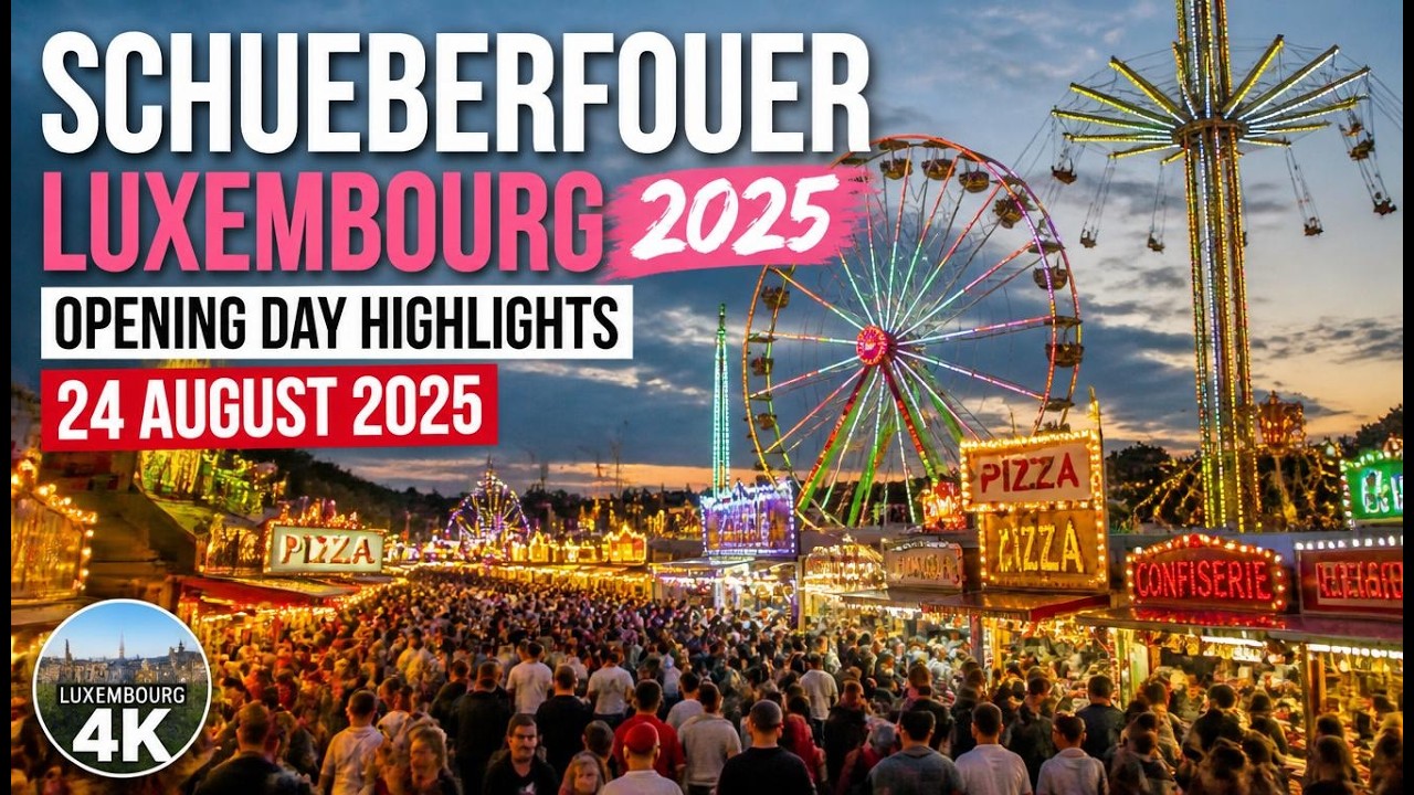 🎡 Schueberfouer Luxembourg 2025  Opening Day Highlights  24 August 2025 🎢