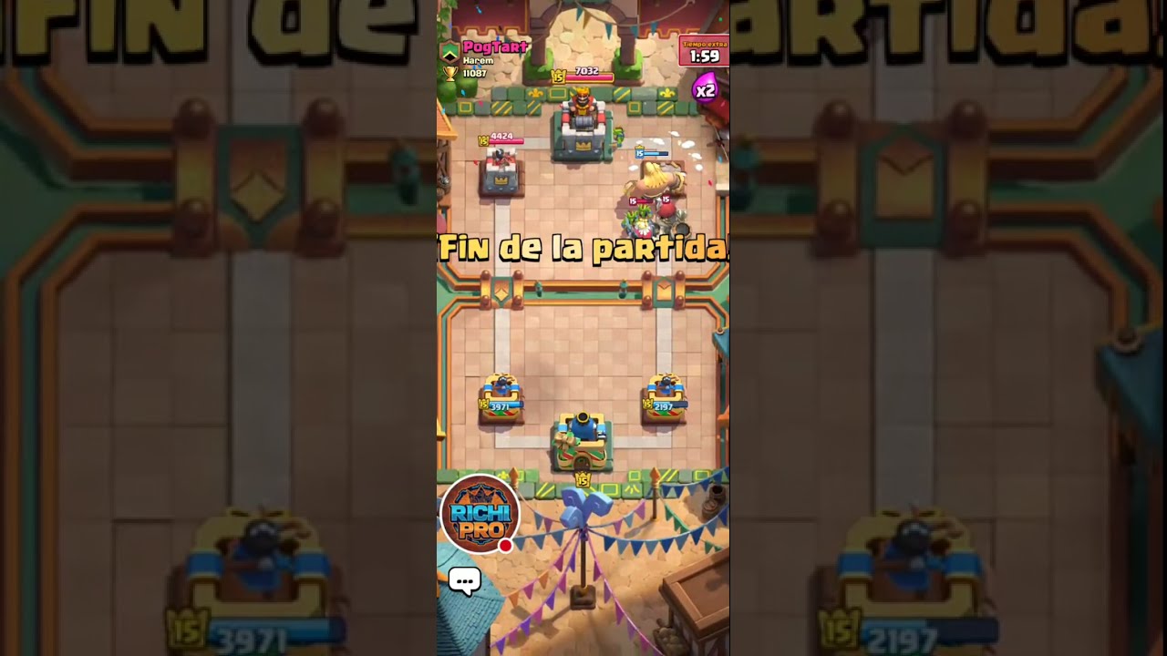 Jugando al Clash Royale en directo