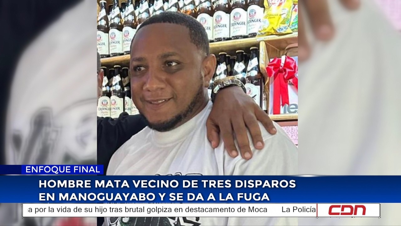 Hombre mata vecino de tres disparos en Manoguayabo y se da a la fuga