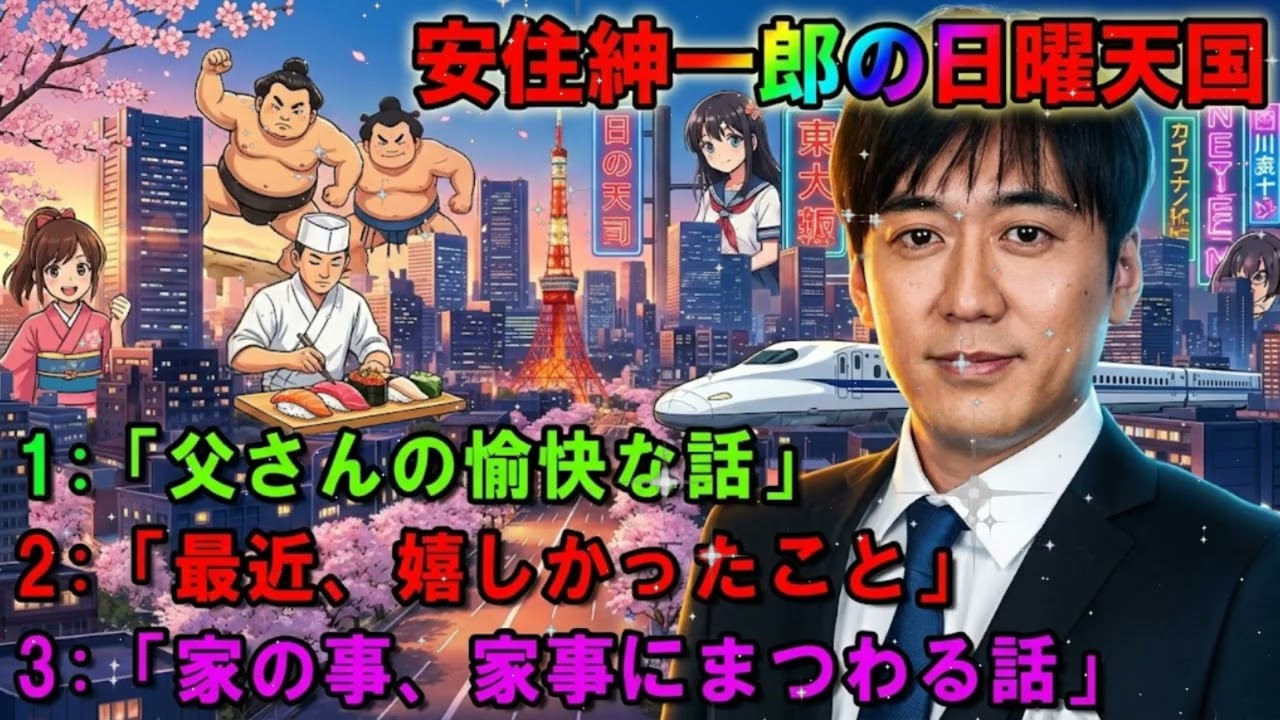 🤣【神回】「うちの父、変なんです（笑）」安住紳一郎が語る『父さんの愉快な話』傑作選 💛 腹筋崩壊からほっこりまで【日曜天国 作業用BGM】