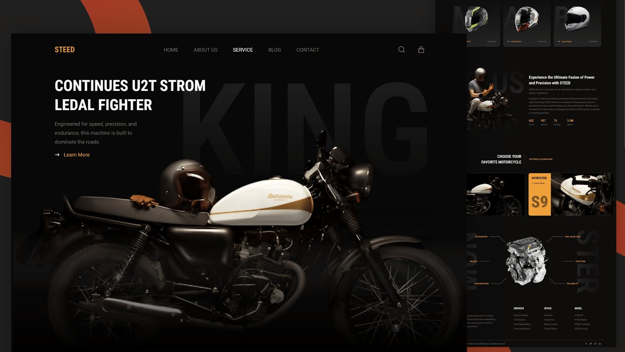 Build a Cool Bike Website from Scratch | HTML, CSS & JavaScript Tutorial