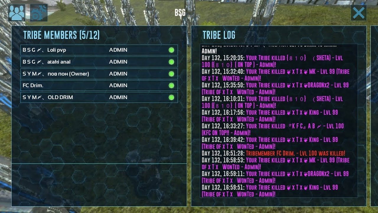 PvP no Reid ARK MOBILE FOBWAR PLX5/BSG1