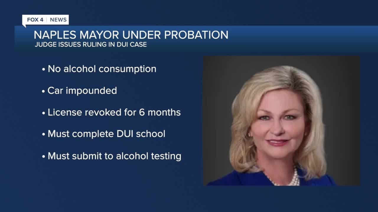 Naples Mayor pleads no contest to DUI charge, will serve 12 months probation