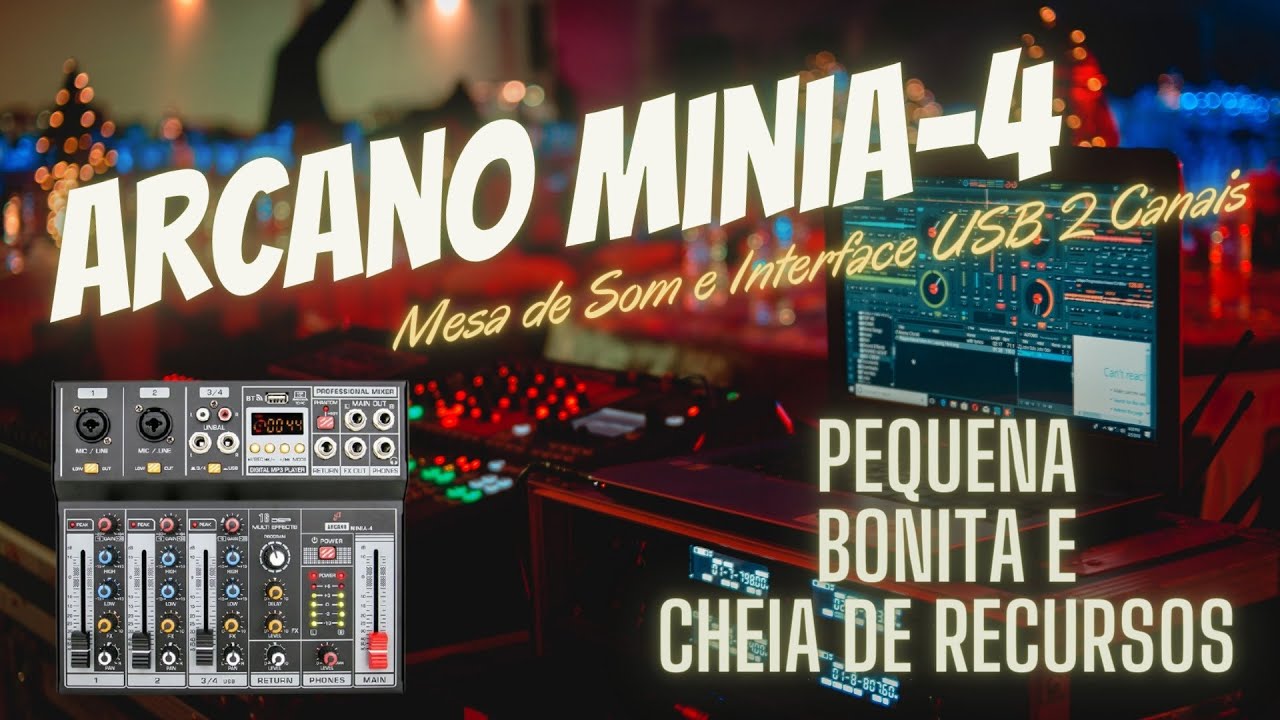 ARCANO MINIA 4 - MESA DE SOM BONITA E CHEIA DE RECURSOS #ArcanoMinia4