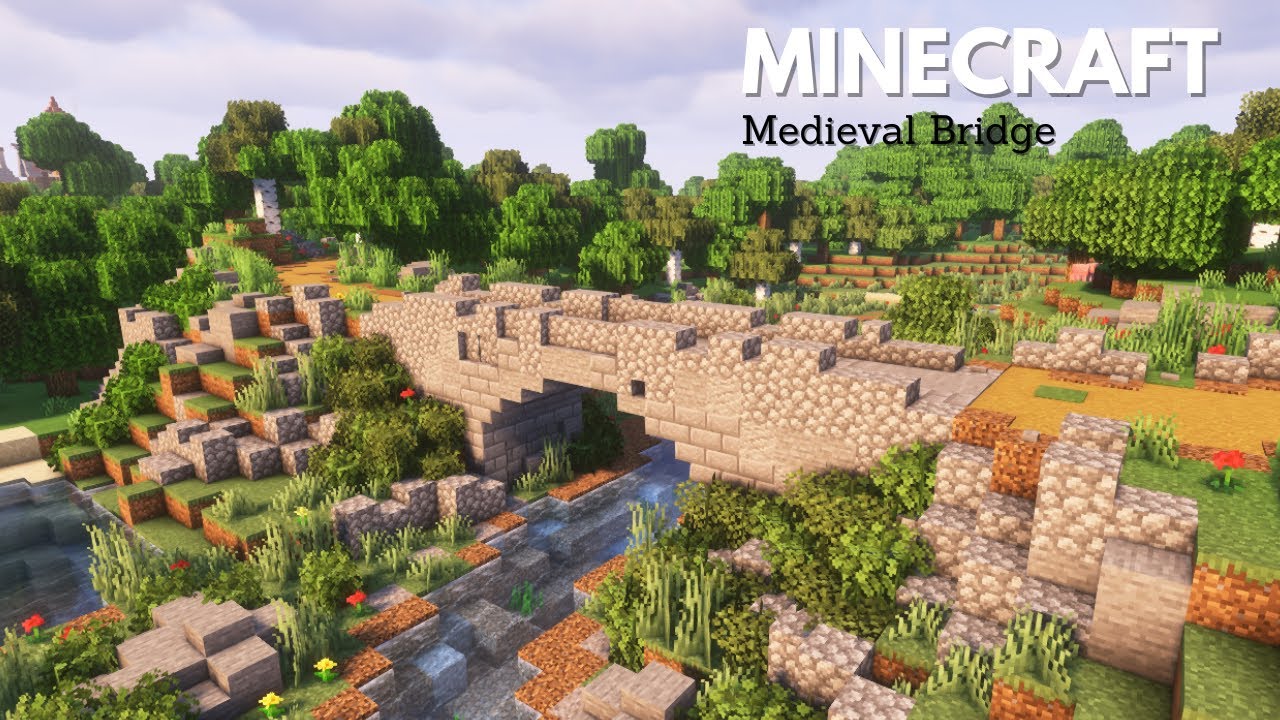 Minecraft: How to build a Medieval Bridge | Minecraft Tutorial