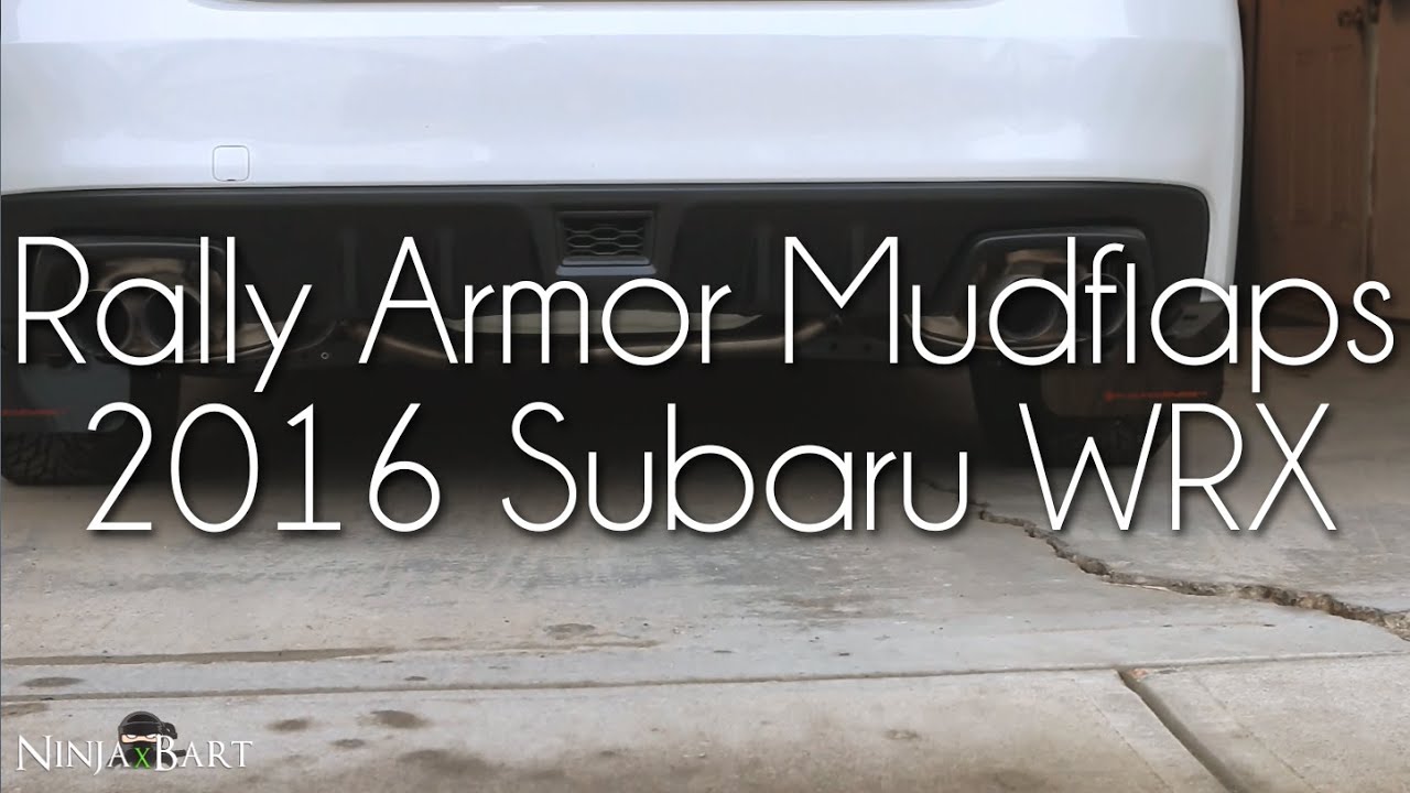 Rally Armor Mudflap Installation (2016 Subaru WRX)
