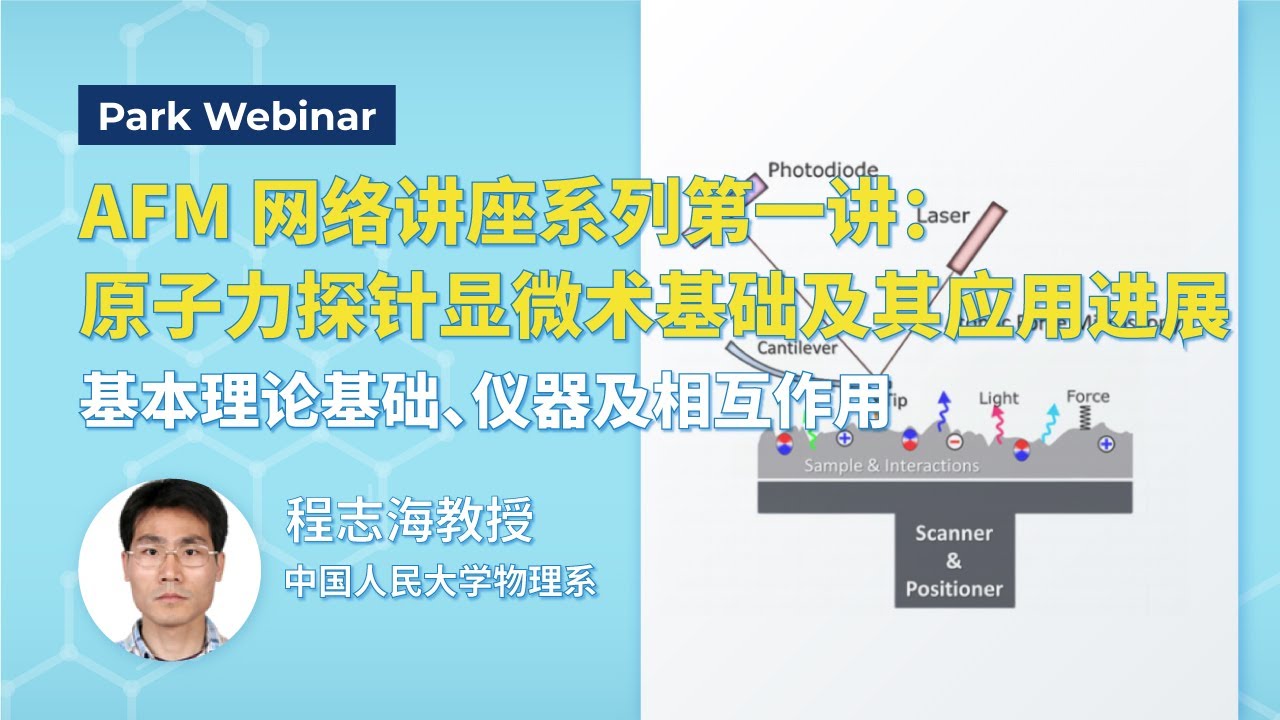 AFM网络讲座系列：原子力探针显微术基础及其研究进展 - Park webinar series