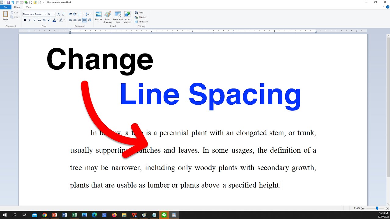 How to Change Line Spacing In WordPad