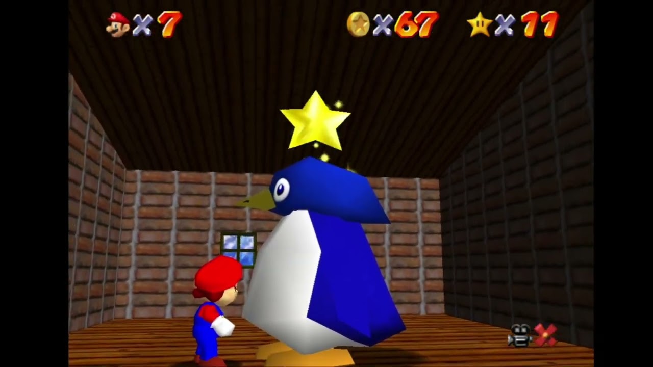 Super Mario 64 - All 7-Star Locations in Course 4 (Cool, Cool Mountain) [Some Fail Moments]