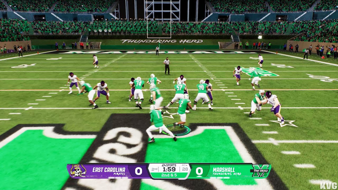 College Football 26 - East Carolina Pirates vs Marshall Thundering Herd - Gameplay (PS5) [4K60FPS]