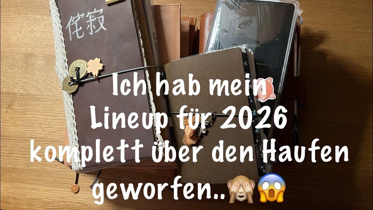Mein überholtes Planer Lineup für 2026 drei Tage vor Jahresende - wie sieht mein Setup jetzt aus?