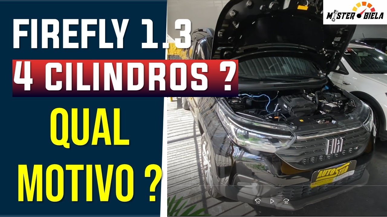 Por que FIAT utiliza 4 cilindros ao invés de 3 cilindros no motor FIREFLY 1.3?...Entenda.