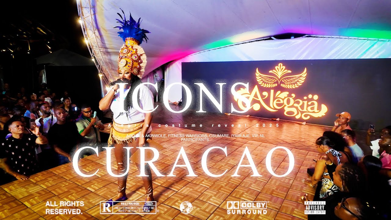 Icons Curacao Epic Alegria costume reveal 2025 Hopiii Icons Den e Kos Aki