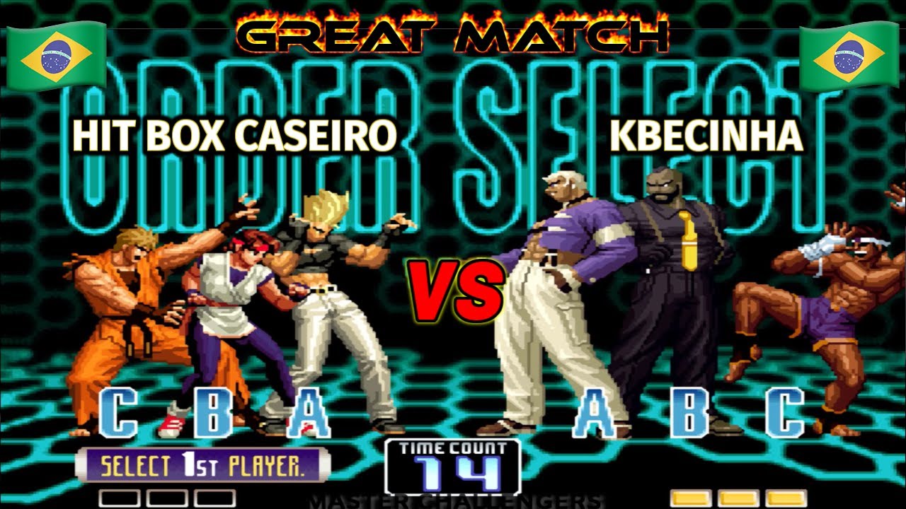 HIT BOX CASEIRO vs KBECINHA &iexcl;SHOW MATCH! FT5 KOF 2002