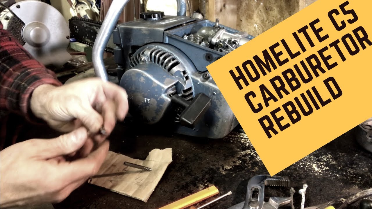 Homelite C5 chainsaw carburetor rebuild