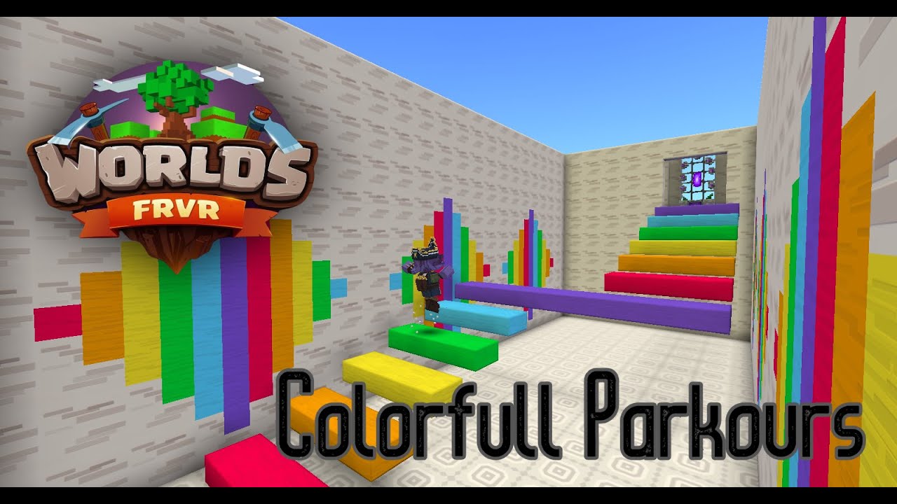 Colorfull parkours - speedrun in Worlds FRVR