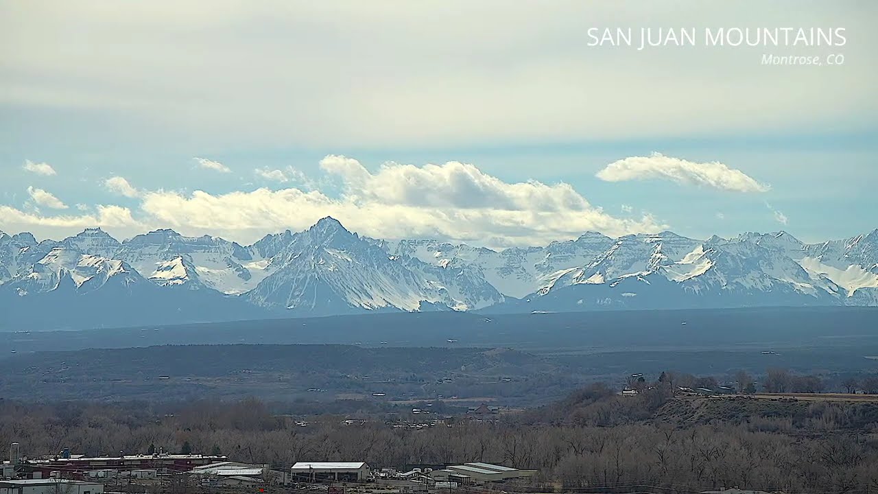 San Juan Mountains Live Stream - Montrose Colorado - March 1