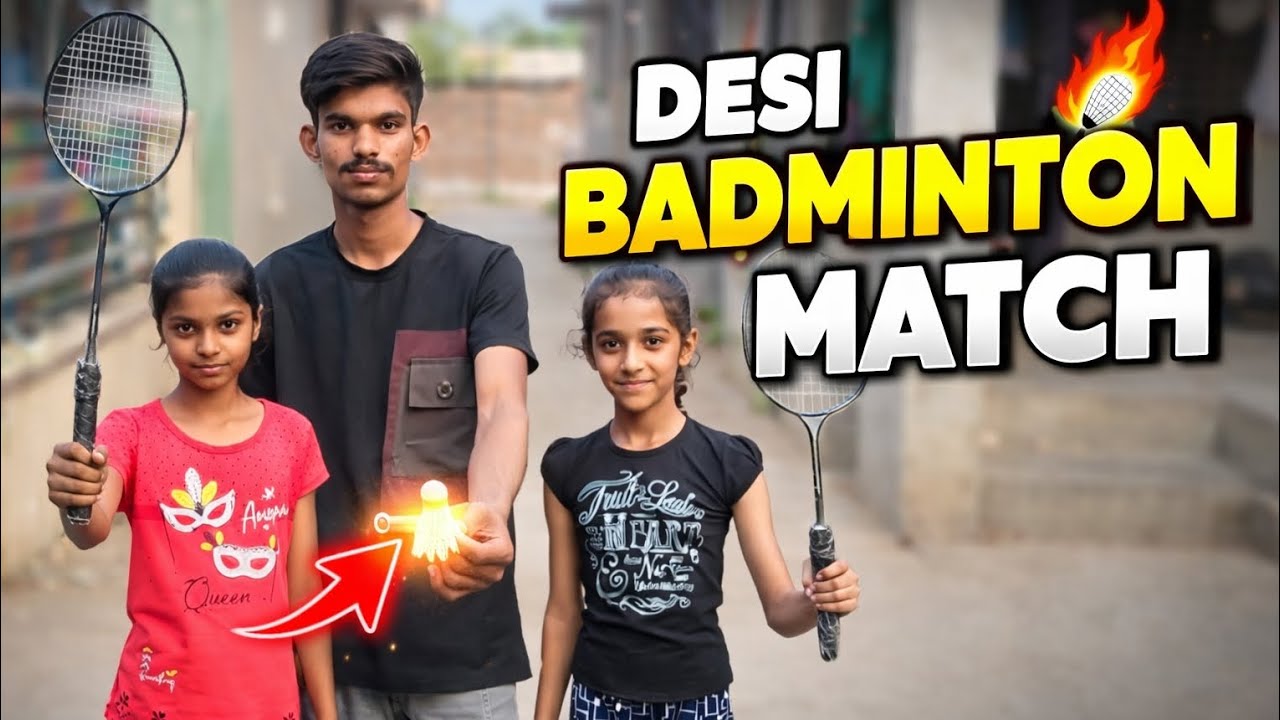 Desi badminton match ll play and win 