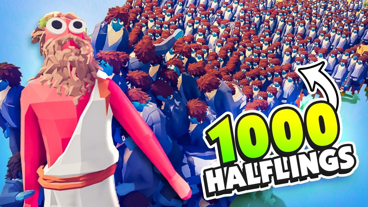 1000 HALFLINGS vs ZEUS! - TABS Early Access Release (Totally Accurate Battle Simulator)