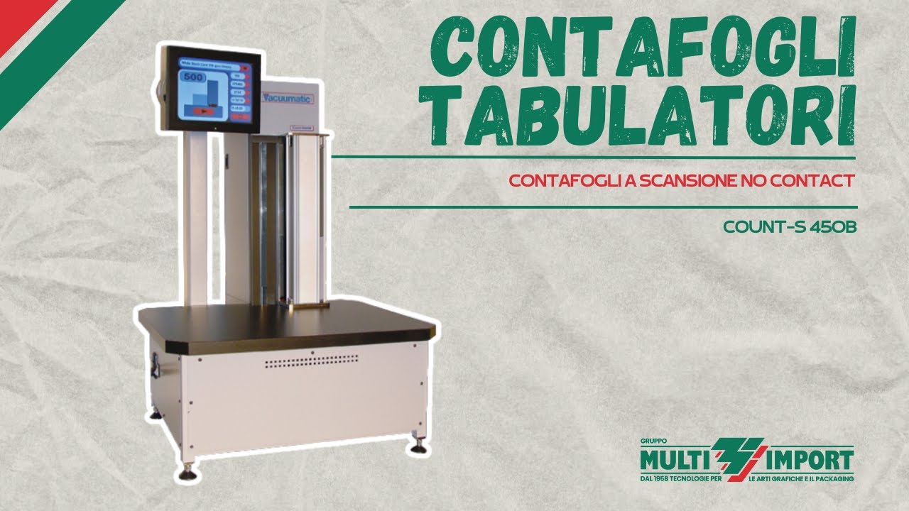 COUNT S 450B | Contafogli a scansione no contact