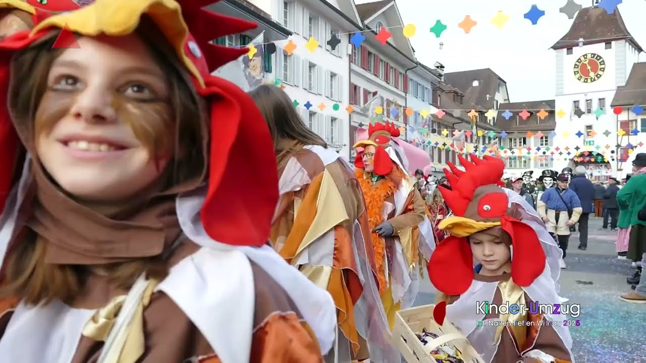 Internationales Narren Treffen Willisau 2025 Kinderumzug