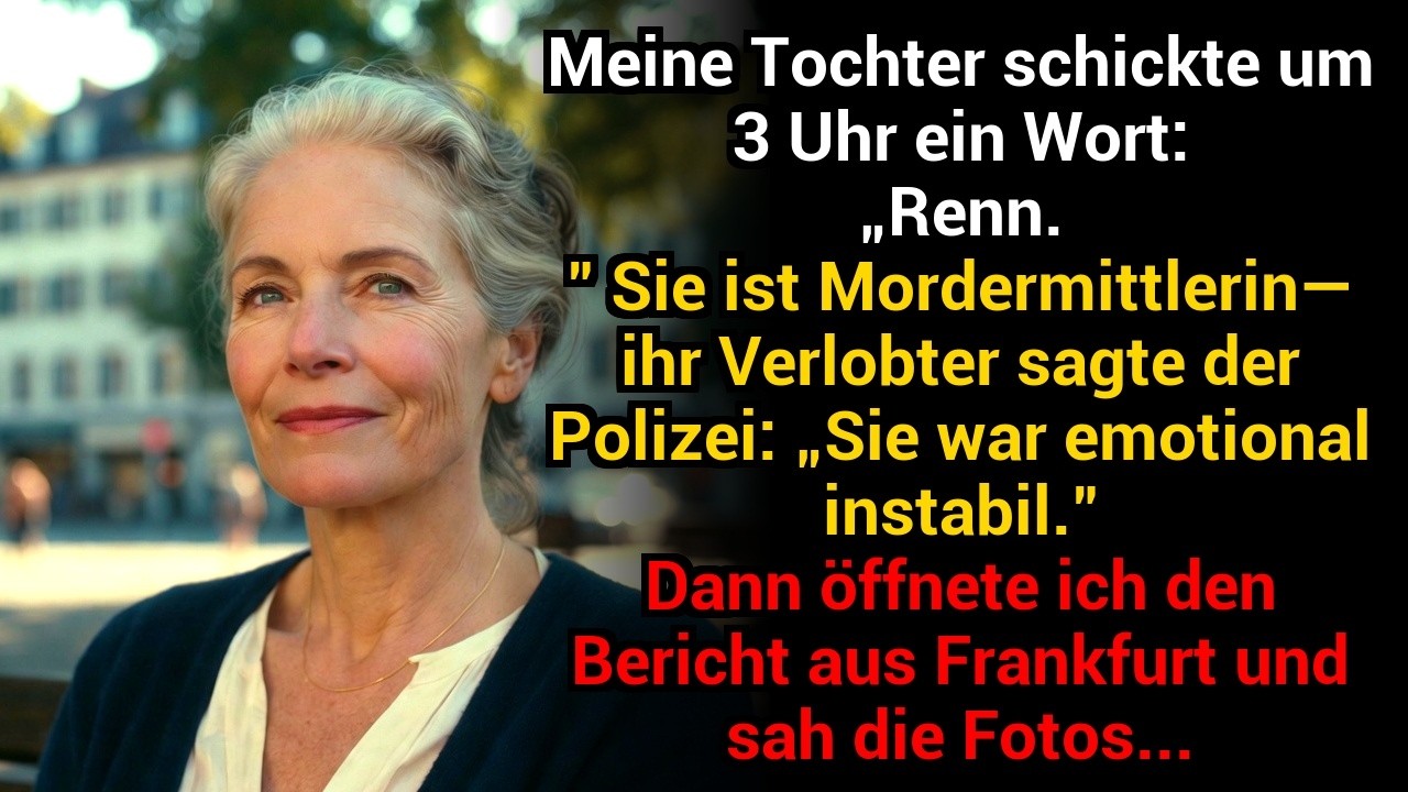 Meine Tochter Schickte Um 3 Uhr Ein Wort—Sie Ist Mordermittlerin: „Renn.“