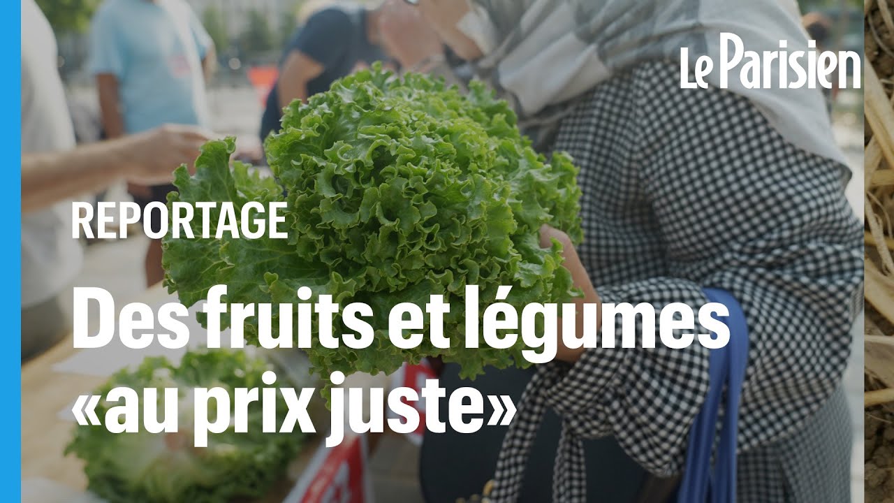 «Ici c'est moins cher» : le marché solidaire, des fruits et légumes au juste prix «c'est possible»