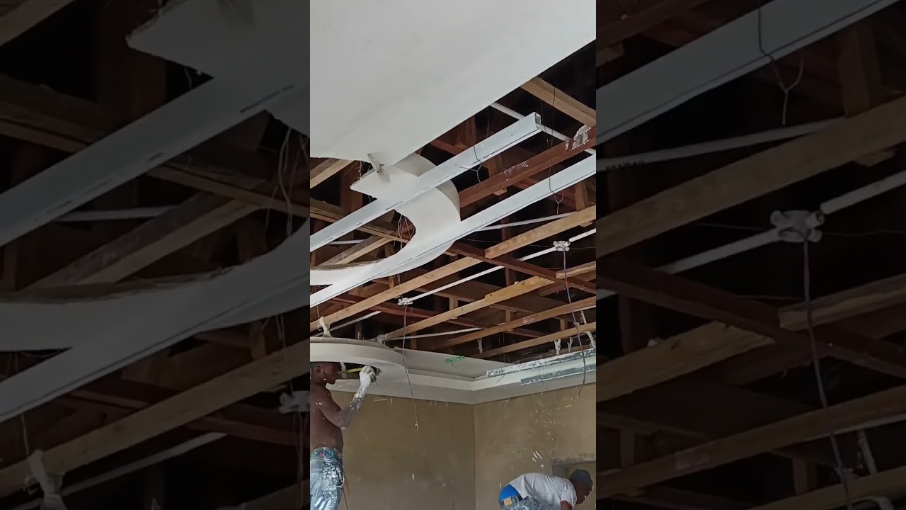 pop ceiling design's installation in Ghana