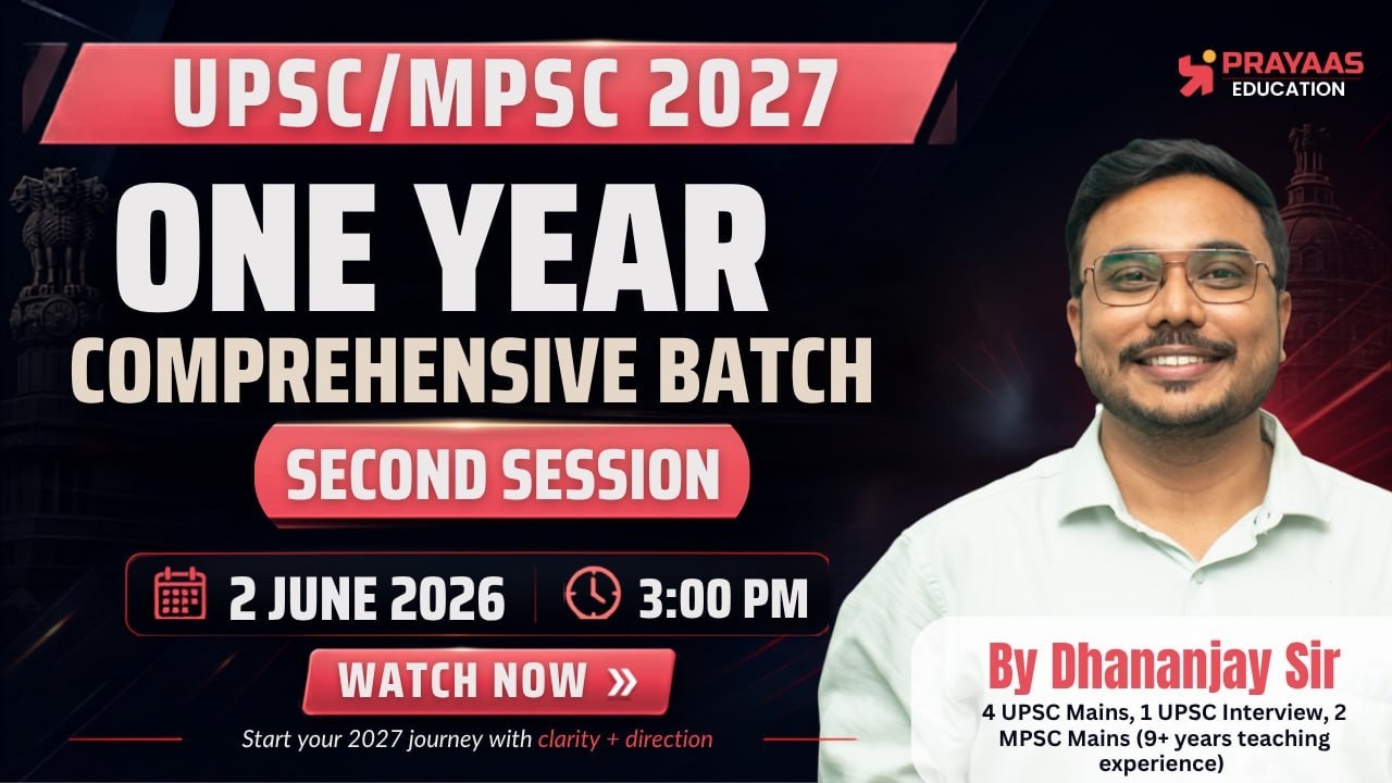 How to Start Economics for UPSC & MPSC 2027 | Dhananjay Khade Sir | PRAYAAS Education