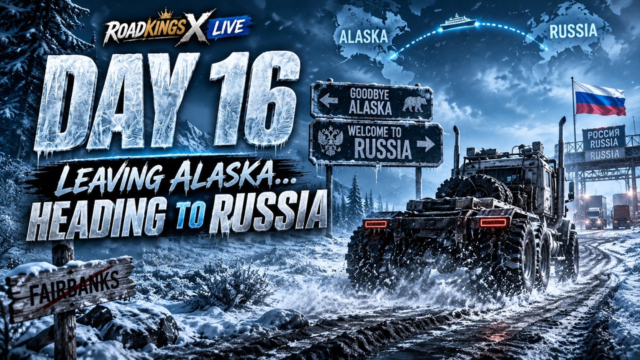 SnowRunner LIVE 🔴 Day 16 | Goodbye Alaska! The Journey to Russia Begins 🇷🇺