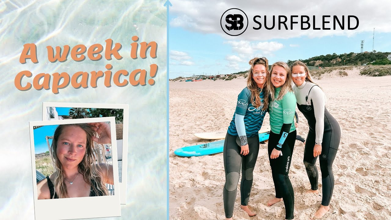 SURFING IN CAPARICA , Portugal 🏄‍♀️ | SurfBlend