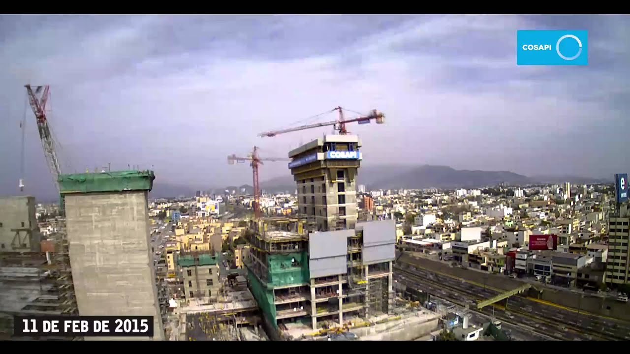 TimeLapse de la construcción del edificio más alto del Perú
