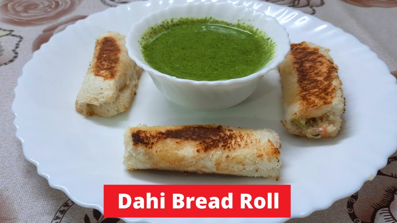 Dahi Bread Roll recipe | How to make Curd Bread Roll | Breakfast recipe