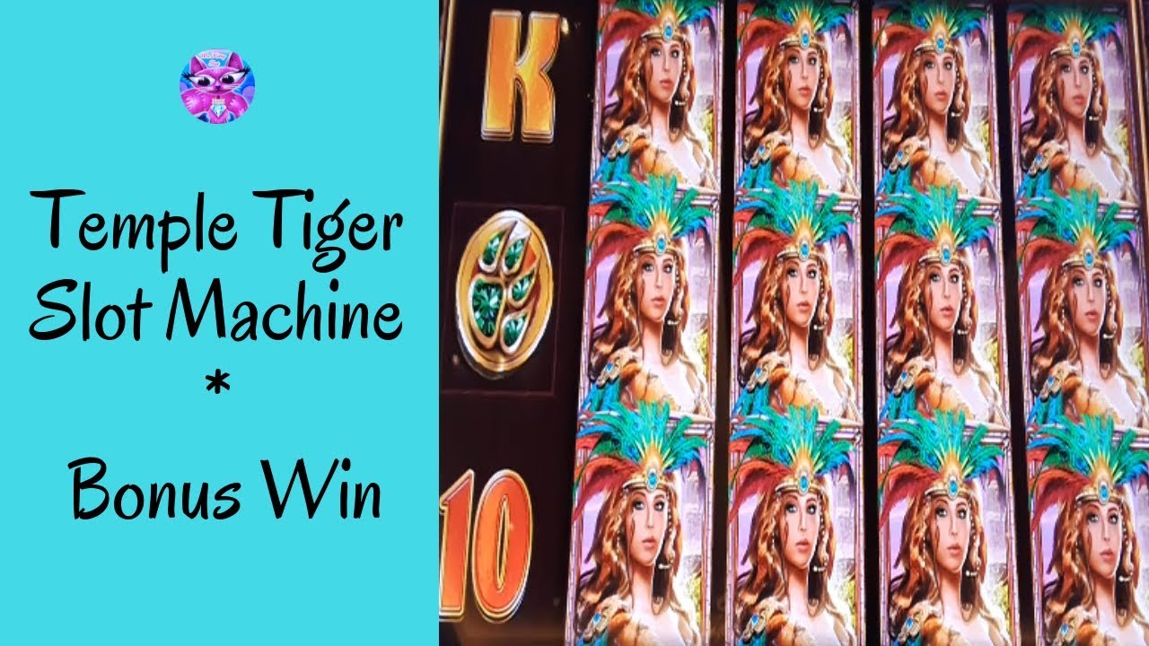 Temple Tiger Slot Machine - Bonus Win - Ms.Kitty Slot Channel