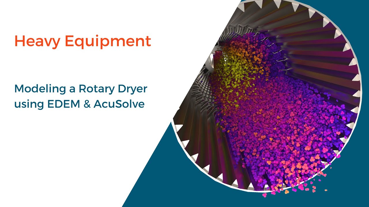 Modeling a Rotary Dryer using Altair EDEM and Altair AcuSolve