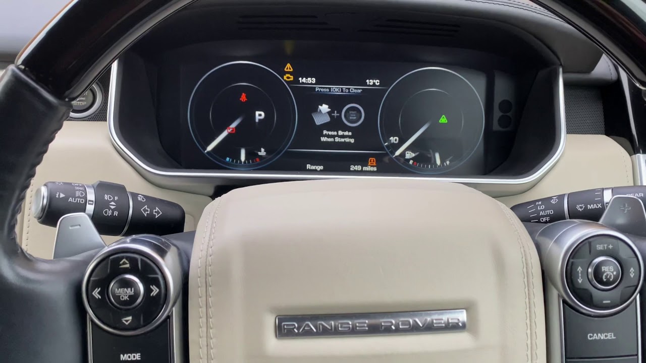 Как регенерировать сажевый фильтр DPF на автомобилях Land Rover Range Rover Vogue 2014 года выпус...