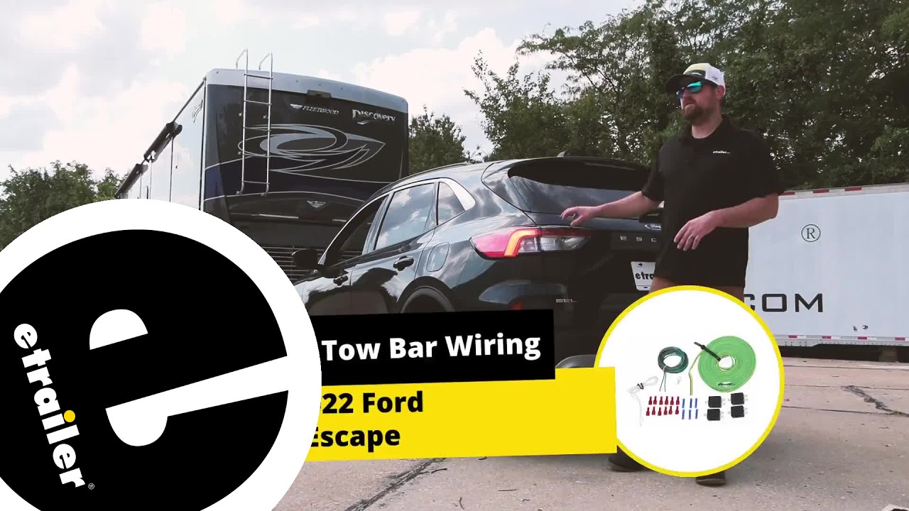 Set up: Blue Ox 4-Diode Universal Tail Light Wiring Kit for Towed Vehicles on a 2022 Ford Escape