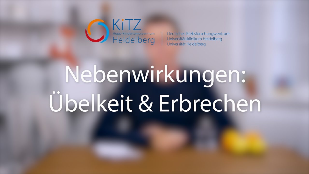 Nebenwirkungen von Chemotherapien: Übelkeit & Erbrechen | Krebs bei Kindern klargemacht