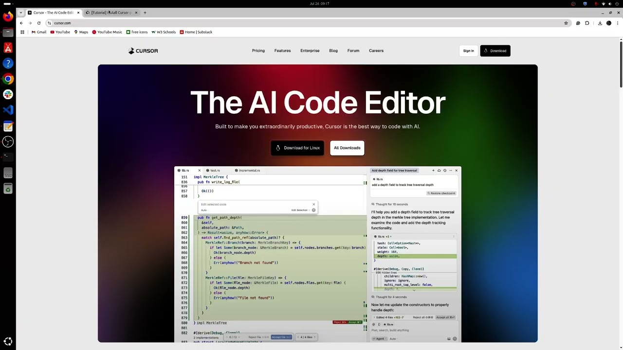 Install Cursor AI on Ubuntu 24.04 | Create Desktop Entry