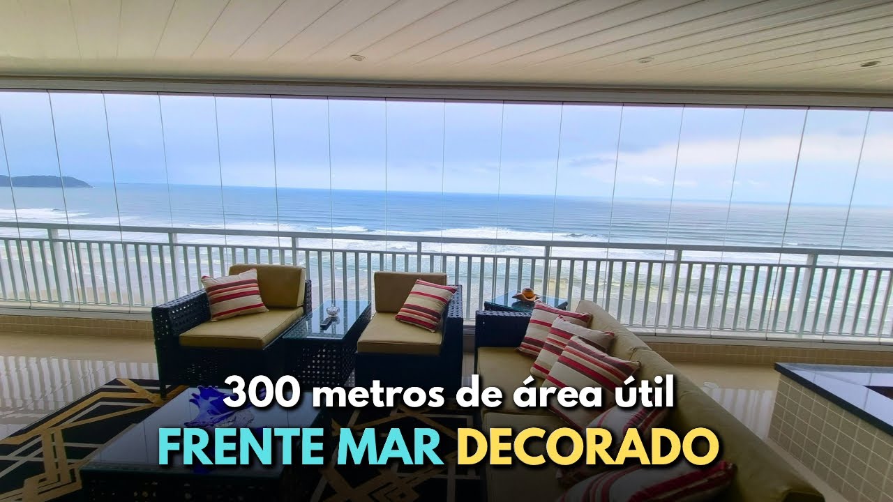 #543 VENDIDO ✅ APARTAMENTO FRENTE MAR COM 3 SUÍTES 4 VAGAS NA AVIAÇÃO, PRAIA GRANDE