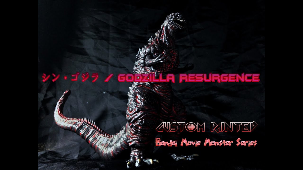 Custom Painted シン・ゴジラ Bandai Movie Monster Series Figure / Godzilla Resurgence - Time-lapse