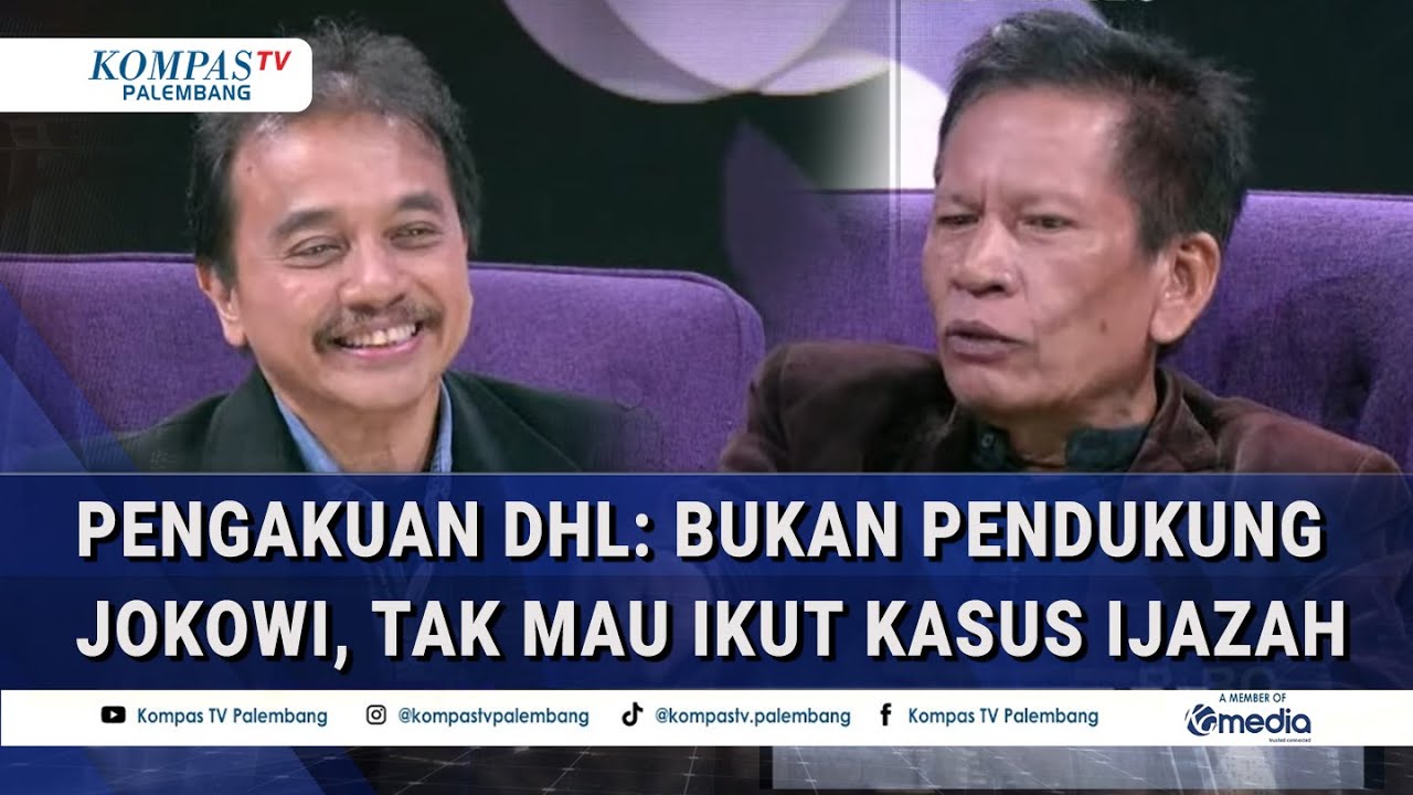 Pengakuan DHL: Bukan Pendukung Jokowi & Tak Mau Ikut Kasus Ijazah Lagi