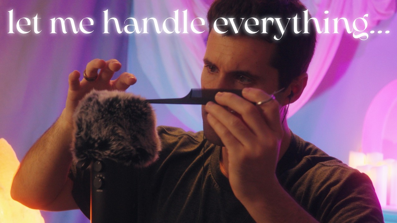 Just Breathe. I’ll Handle the Rest. 😴 (Whispers, Scissors, Shushing & Gentle Kisses ASMR)