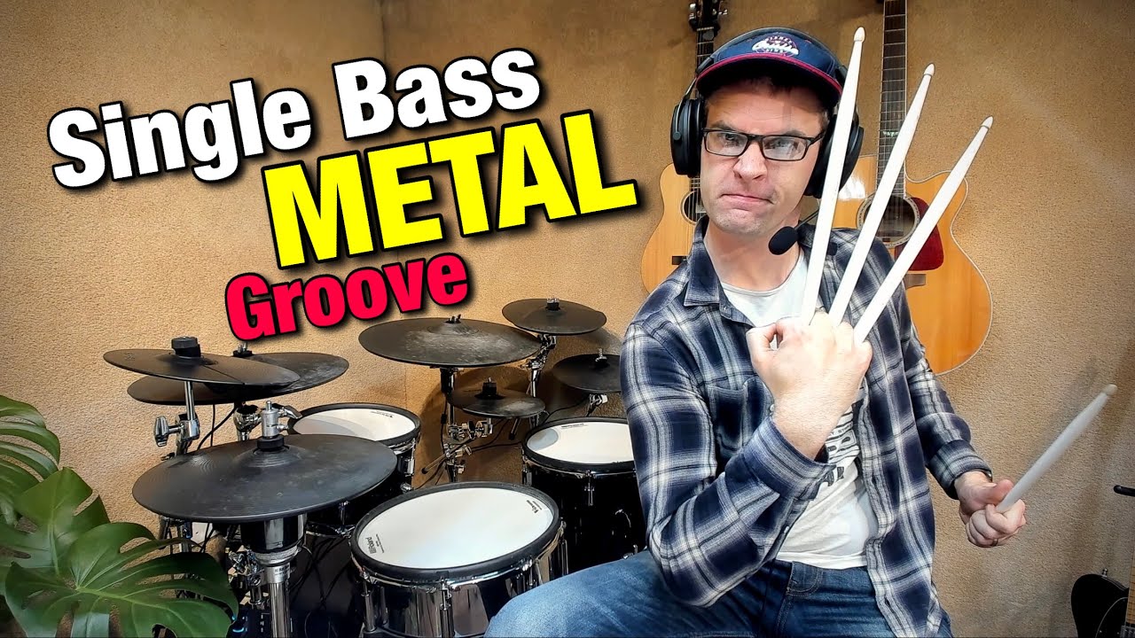Single Bass METAL Groove | Drum Lesson by Dex Star