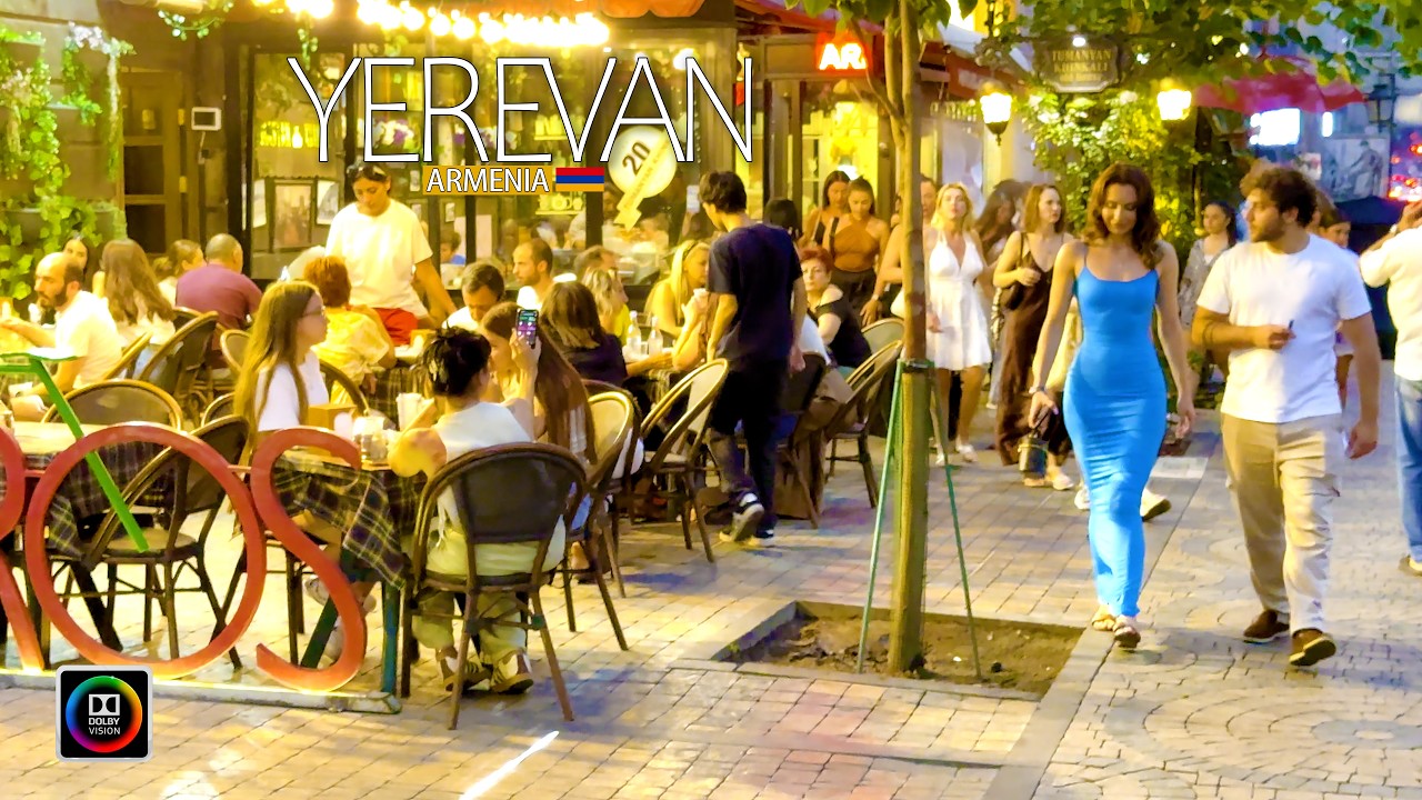 Yerevan Afternoon Walk: Windy Day Vibes | Aug 2025 | HDR & Dolby Vision Tour