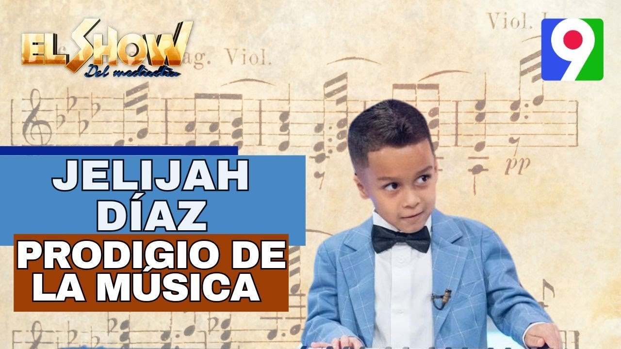 Jelijah Díaz un gran prodigio de la música con sangre Dominicana en El Show del Mediodía